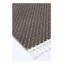 Aria Cream Brown Geometric Striped Rug