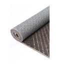 Aria Cream Brown Geometric Striped Rug
