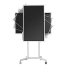 Atdec TV Cart White Mobile With Rotation