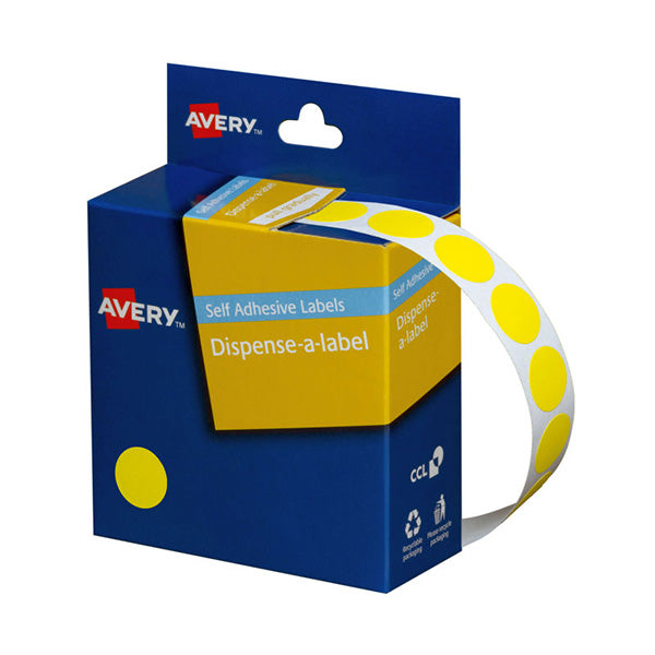 Avery Dispenser Yellow 14Mm Roll 1050