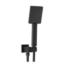 Black Square Handheld Shower Head Wall Connector With Hose