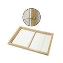 Abstract Man And Woman Set Of 2 Gold Frame Canvas Wall Art