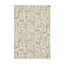 Abstract Portrait Charcoal Rug
