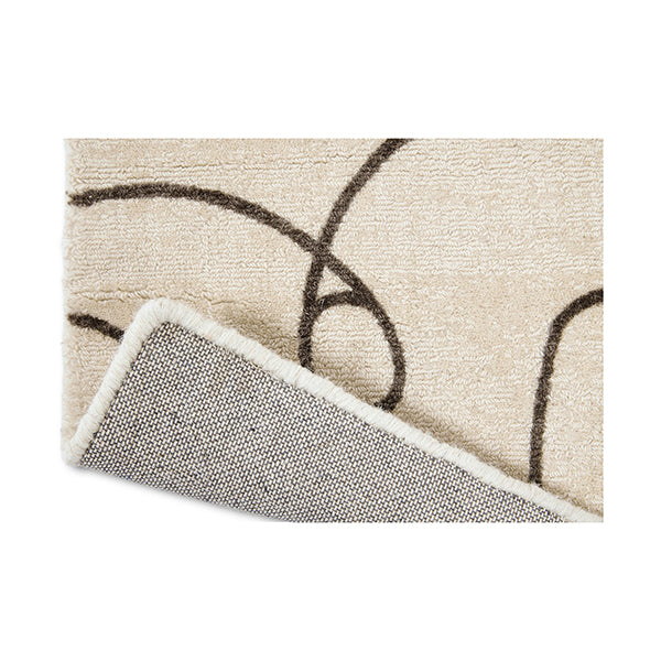 Abstract Portrait Charcoal Rug