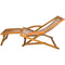 Acacia Wood Deck Chair with Footrest