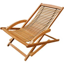 Acacia Wood Deck Chair with Footrest