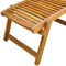 Acacia Wood Deck Chair with Footrest