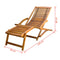 Acacia Wood Deck Chair with Footrest
