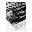 Acid Wash Grey And Ivory Abstract Rug