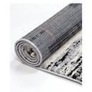 Acid Wash Grey And Ivory Abstract Rug