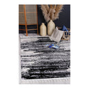 Acid Wash Grey And Ivory Abstract Rug