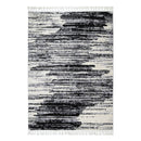 Acid Wash Grey And Ivory Abstract Rug