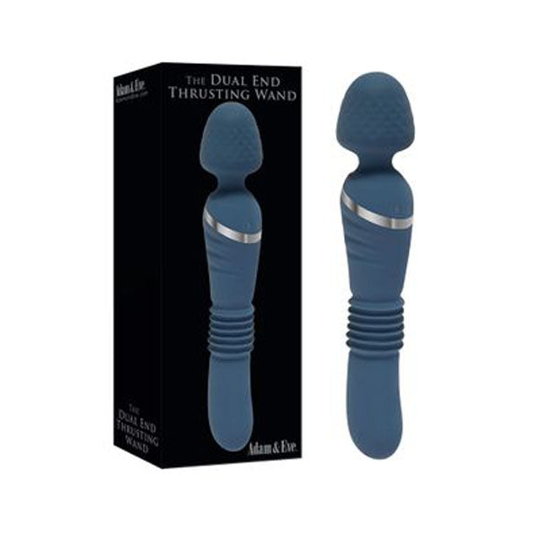 Adam And Eve Dual End Thrusting Wand Blue