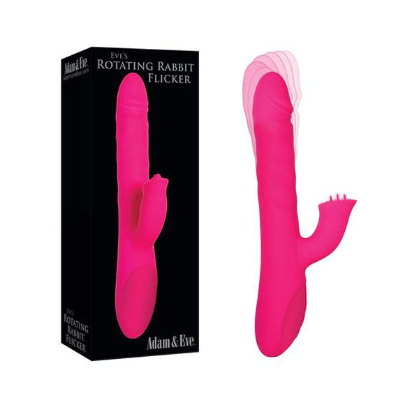 Adam And Eve Rotating Rabbit Flicker Vibrator Pink