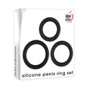 Adam And Eve Silicone Penis Ring Set Of 3 Sizes