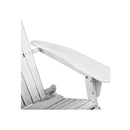 Adirondack Beach Chair With Ottoman White
