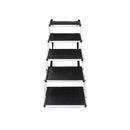 Adjustable 5 Steps Dog Ramp Stair Dog Folding Portable Aluminum