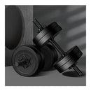Adjustable Dumbbell Set Rubber Weight Plates Lifting Bench Black