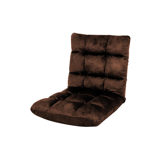 Adjustable Cushioned Floor Gaming Lounge Chair 100 X 50 X 12 Cm Brown