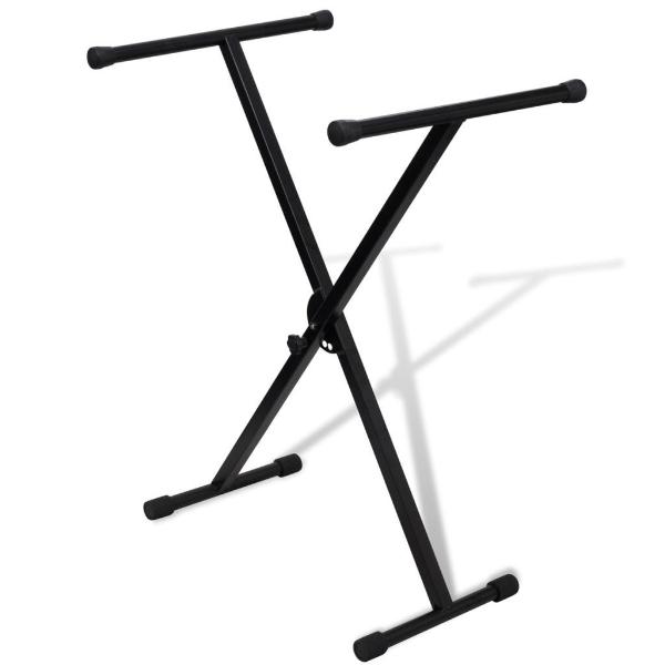 Adjustable Single Braced Keyboard Stand X-Frame