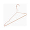Adult Rose Gold Shiny Metal Wire Coat Suit Top Clothes Hangers