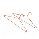 Adult Rose Gold Shiny Metal Wire Coat Suit Top Clothes Hangers