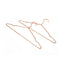 Adult Rose Gold Shiny Metal Wire Coat Suit Top Clothes Hangers