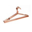 Adult Rose Gold Shiny Metal Wire Coat Suit Top Clothes Hangers