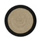 Afeard Round Braided Black Rug 100 Cm
