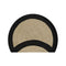 Afeard Round Braided Black Rug 100 Cm