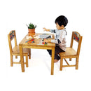 Airplane Design Kids Wooden Table Chairs Set