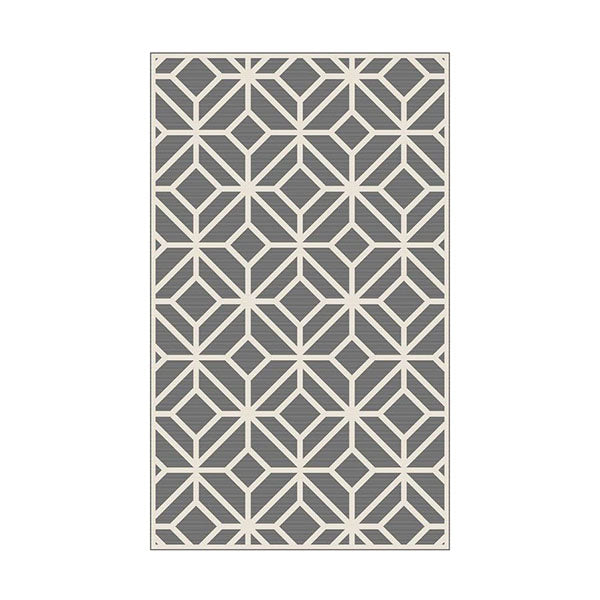 Alfresco Silver Woven Polypropylene Rug