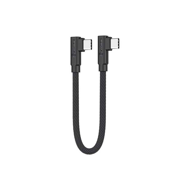 Alogic Elements Pro Right Angle Usb C To Right Angle Usb C Cable Black