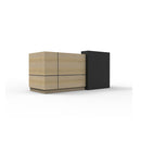 Altis Reception Counter Natural Oak Black