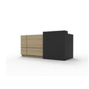 Altis Reception Counter Natural Oak Black