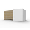 Altis Reception Counter Natural Oak White