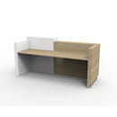 Altis Reception Counter Natural Oak White
