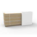 Altis Reception Counter Natural Oak White