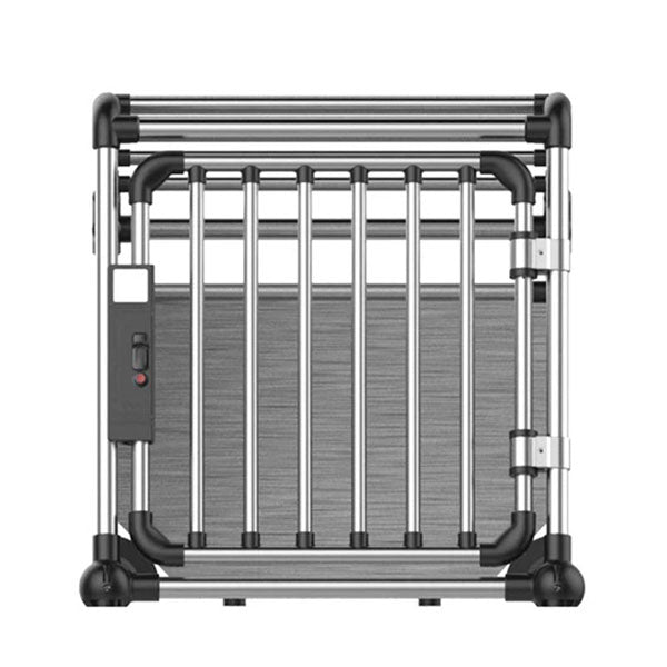Aluminium Dog Travel Crate Medium Pet Car Transport Cage Kennel Box