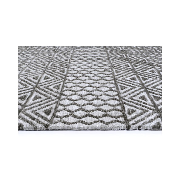 Ambarsar Ravi Grey Cotton Blend Rug