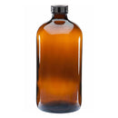 Amber Glass Bottles Round