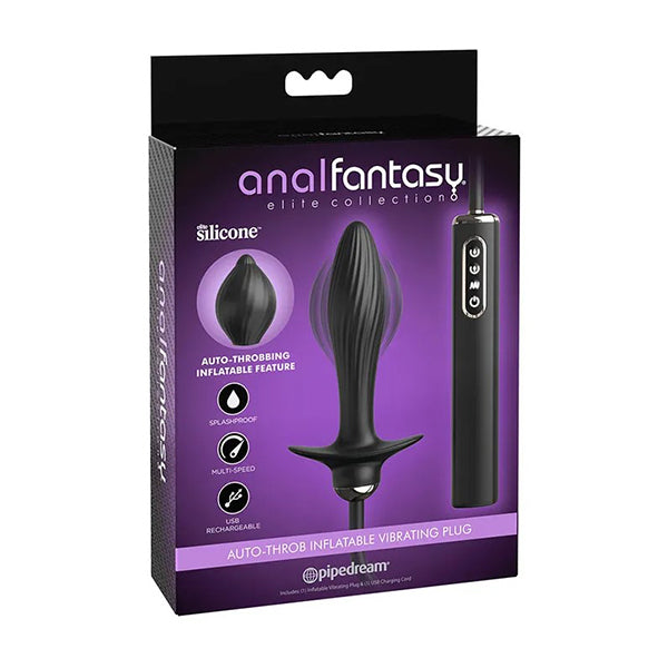 Anal Fantasy Elite Auto Throb Inflatable Vibrating Plug