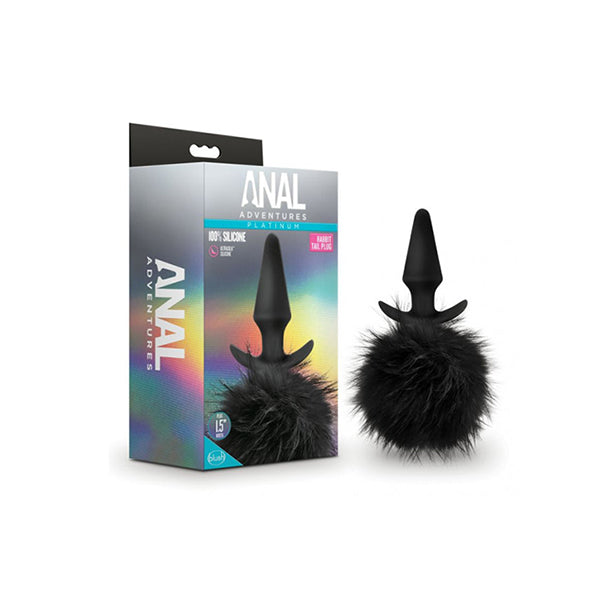 Anal Adventures Platinum Rabbit Tail Plug