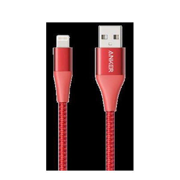 Anker Powerline II A To L 3Ft Red Nylon