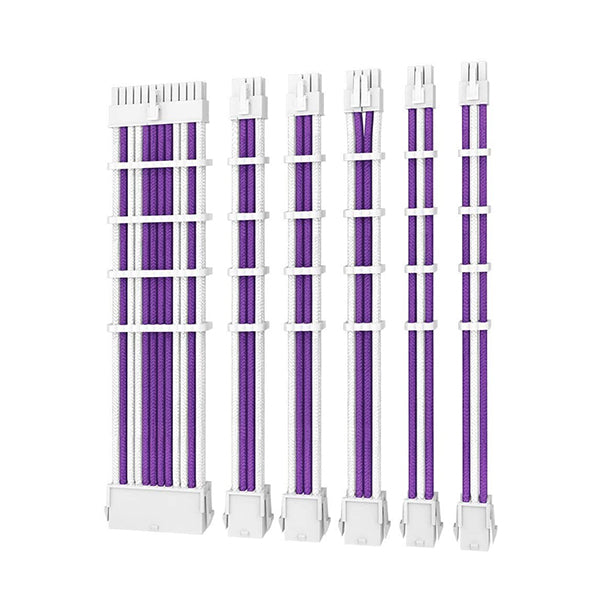 Antec Power Supply Sleeved Cable Purple White