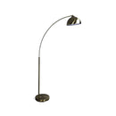 Arc Retro Floor Lamp Dome Antique Brass