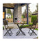 Arcadia Furniture Outdoor 3Pcs Foldable Coffee Table Set Oatmeal