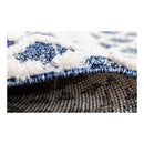 Armada White Blue Rug 80X320Cm