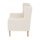 Armchair Fabric Cream White