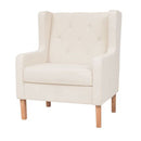 Armchair Fabric Cream White